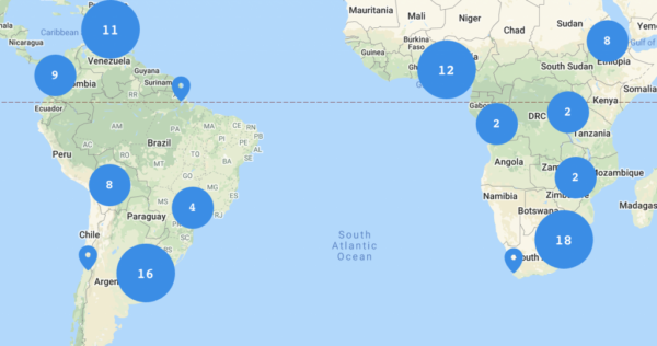 South America & Africa